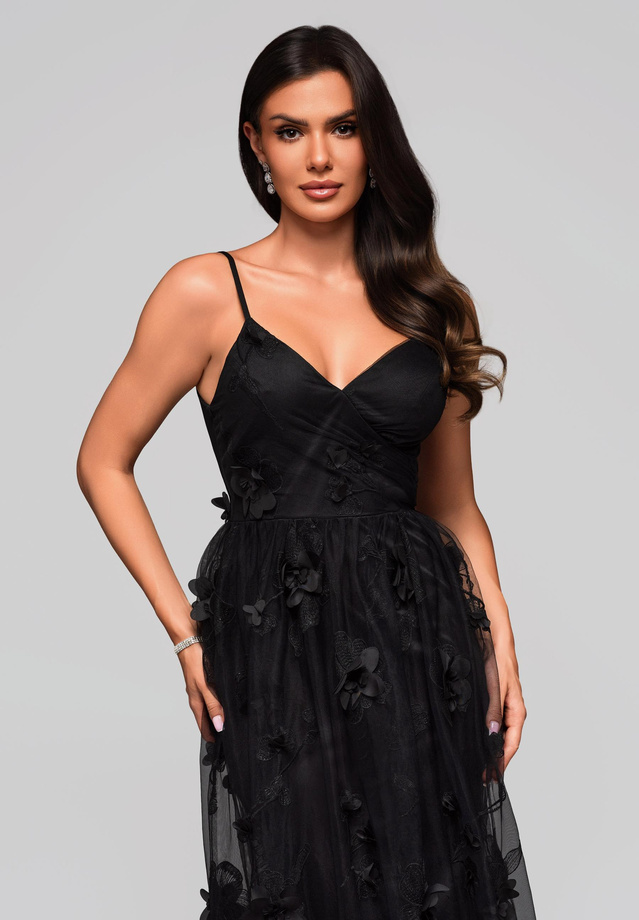 Evening dress LA-OM-DLR203- black