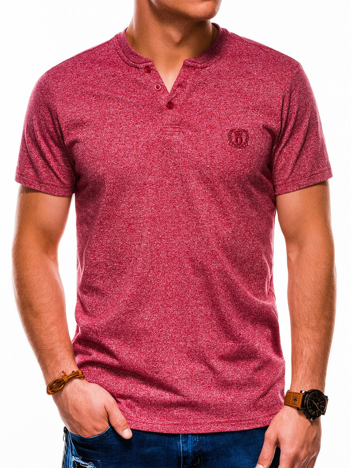 Men's plain t-shirt - red S1047