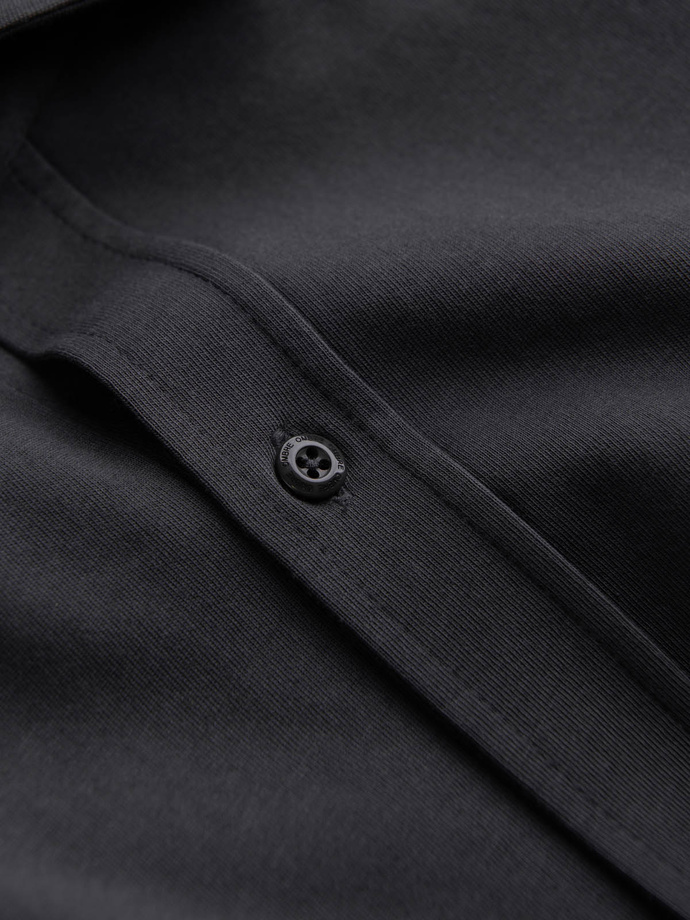 Men's REGULAR cotton single jersey knit shirt - graphite V6 OM-SHCS-0138