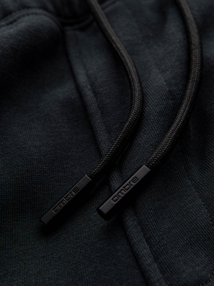 BASIC men's cotton sweatpants joggers - black V9 OM-PABS-0174