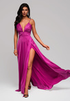 Evening dress LA-OM-DLR177 - fuchsia