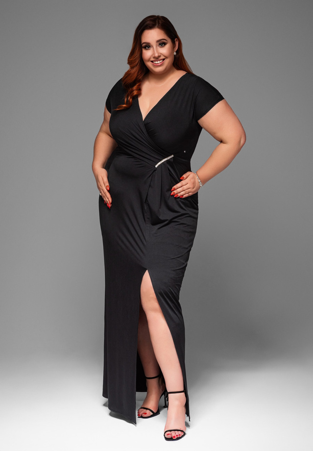 Evening dress LA-OM-DLR013 - black