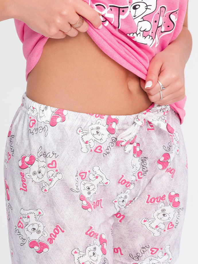 Piżama damska ULR350 - różowa