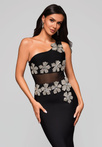 Evening dress LA-OM-DLR227 black
