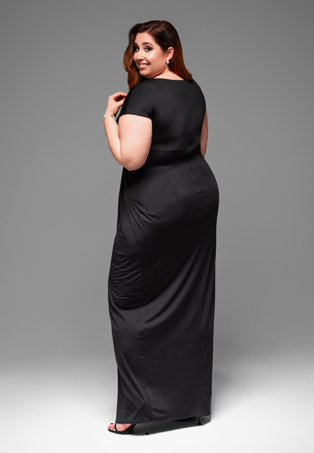Evening dress LA-OM-DLR013 - black