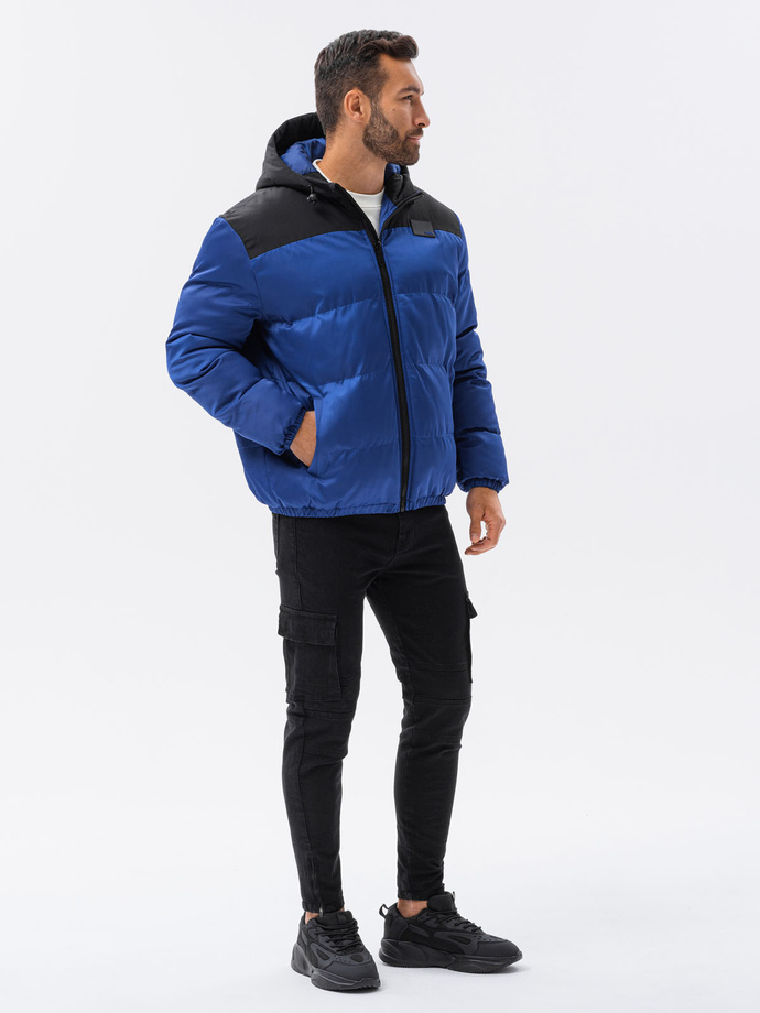 Men's winter jacket - blue C458