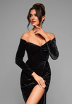 Evening dress LA-OM-DLR001 - black