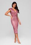 Evening dress LA-OM-DLR215 - pink