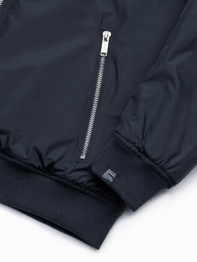 Men's bomber jacket - navy blue V19 C538