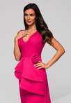 Evening dress LA-OM-DLR212- fuchsia