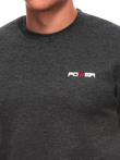 Men's hoodless sweatshirt B1706 - graphite