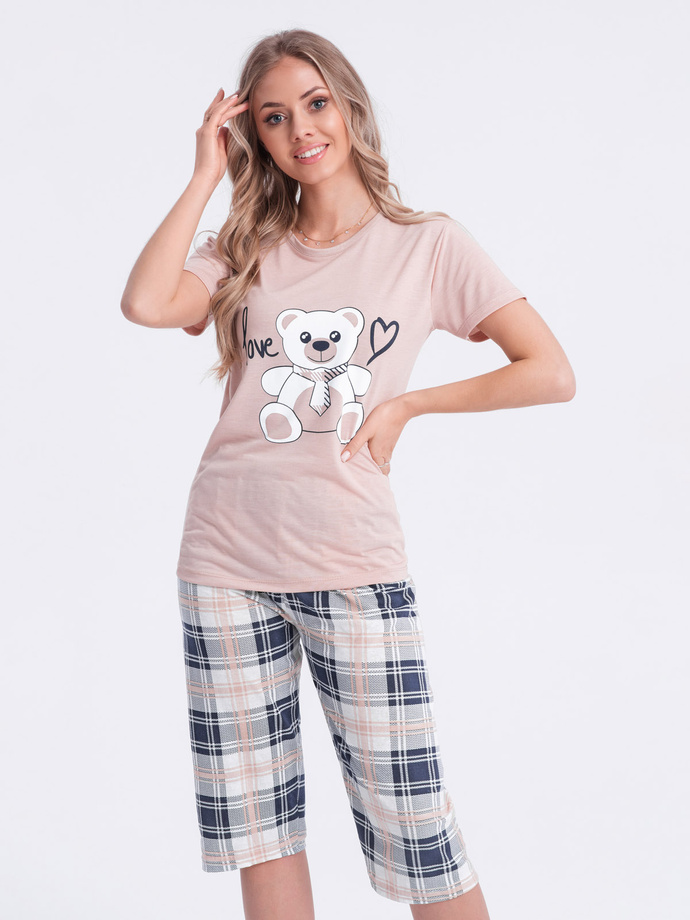 Women's pyjamas ULR285 - beige