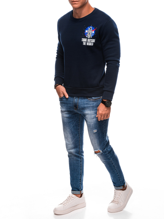 Men's sweatshirt B1685 - navy