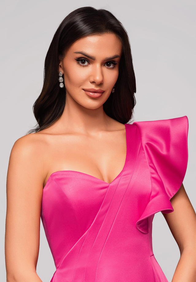 Evening dress LA-OM-DLR176 - fuchsia