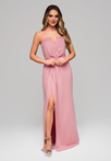 Evening dress LA-OM-DLR083 Regular Fit pink