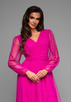 Evening dress LA-OM-DLR007 - fuchsia