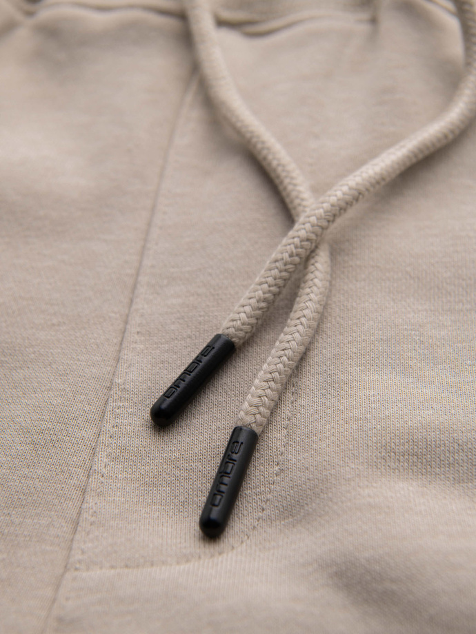 Men's sweatpants joggers - beige V3 OM-PASK-0280