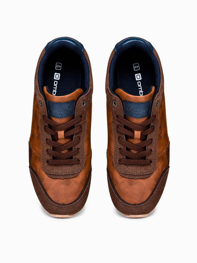Men's casual sneakers - brown T332