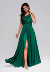 Evening dress LA-OM-DLR252 bottle green