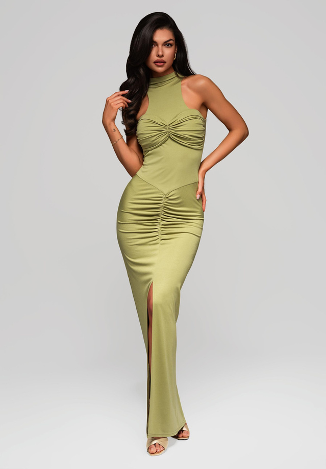 Evening dress LA-OM-DLR179 - lime