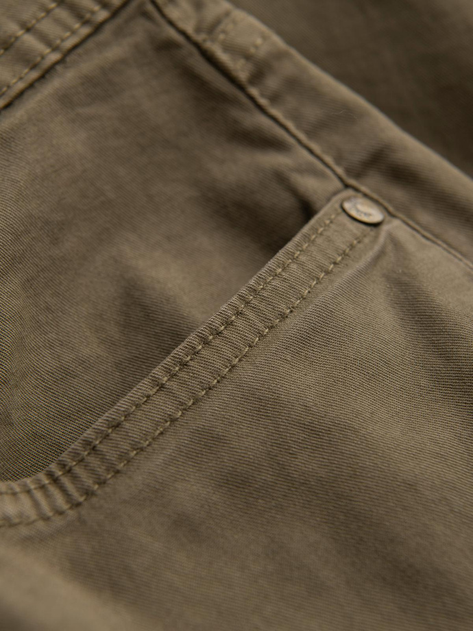 Men's tailored chino pants - olive V3 OM-PACP-0151