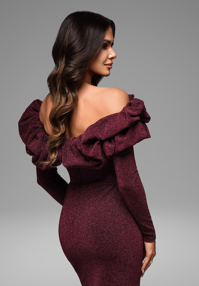 Evening dress LA-OM-DLR048 red