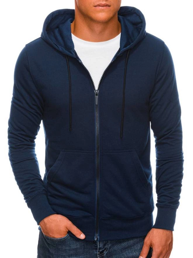 Bluza męska z kapturem B1211 - granatowa