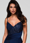 Evening dress LA-OM-DLR189 - navy