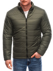 Men's transitional quilted jacket C632 - olive green