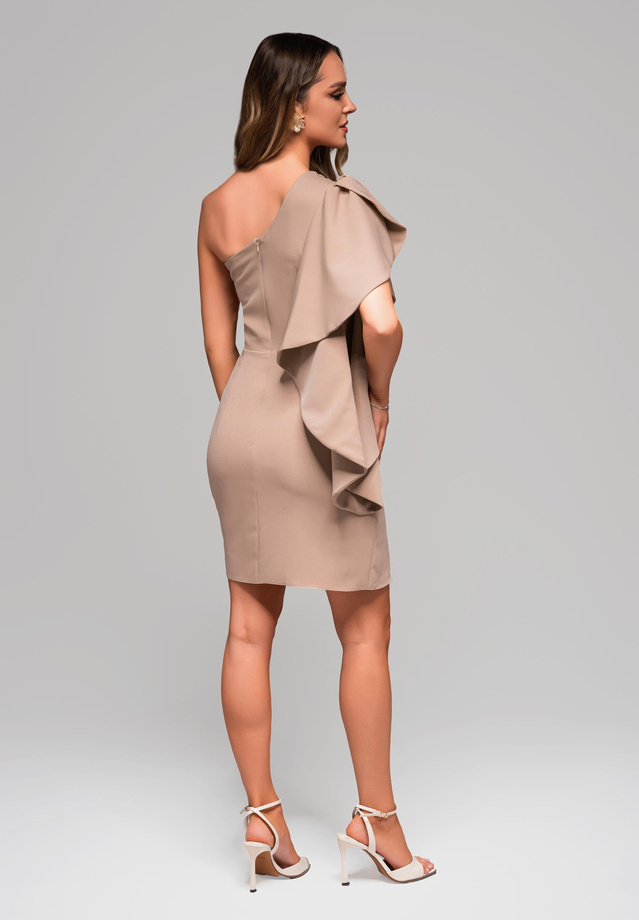 Evening dress LA-OM-DLR099 - nude