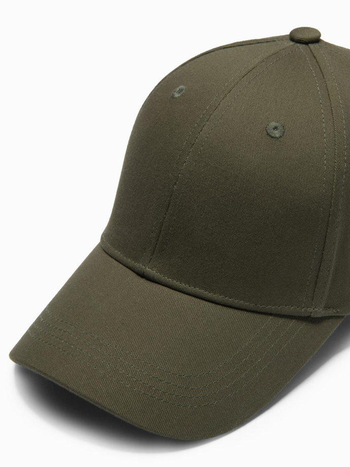 Men's one-color baseball cap - khaki V5 OM-ACCS-0105