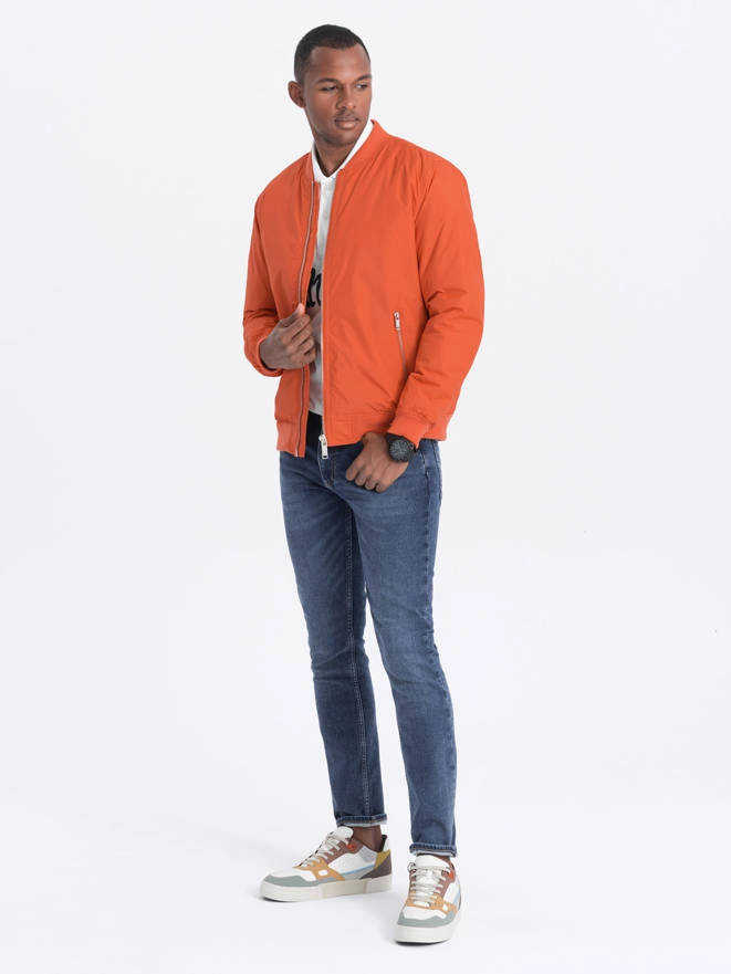 Men's bomber jacket - brick-red V3 C538