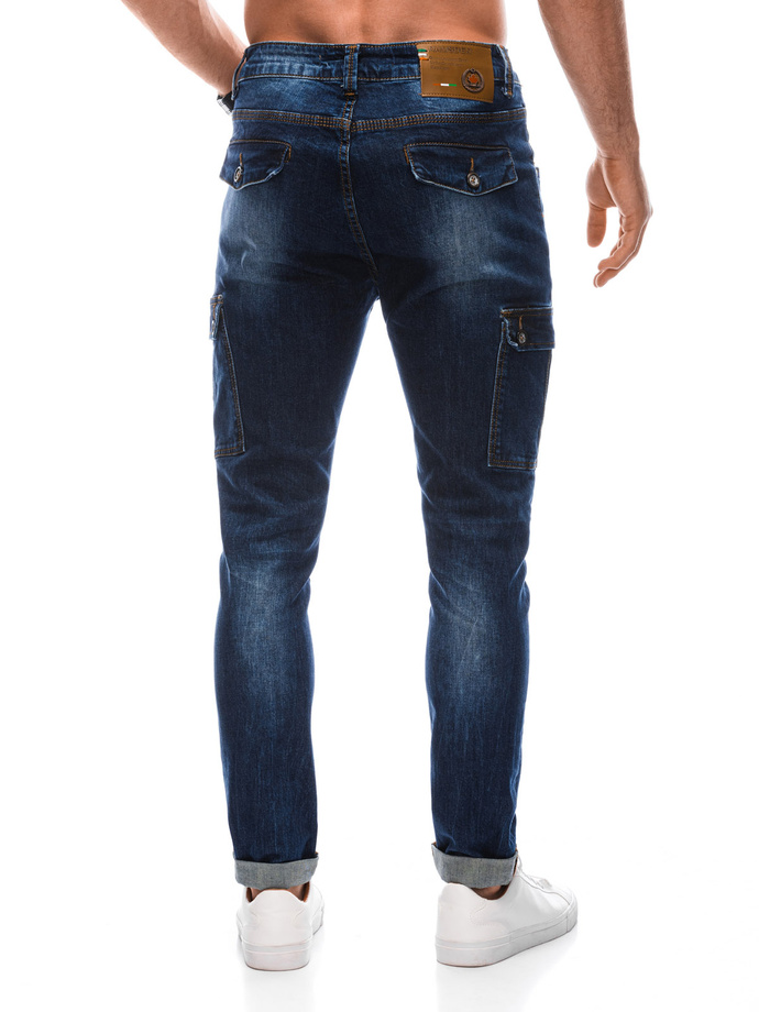 Men's cargo pants P1408 - denim