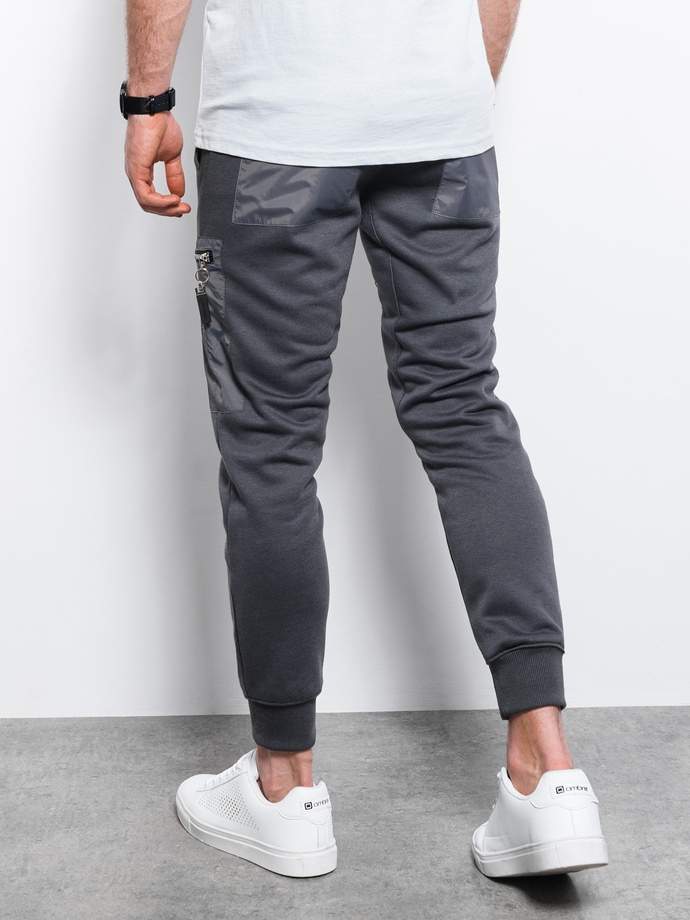 Men's sweatpants - dark grey P917