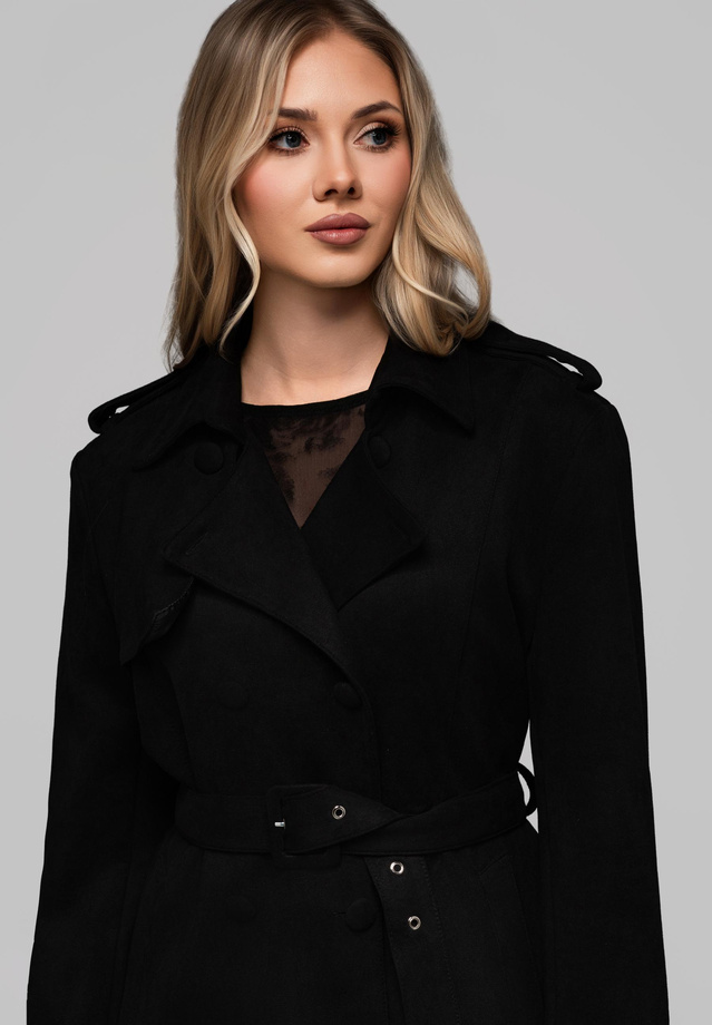 Women's trench coat LARICA OW-COLC-0107 v1 - black