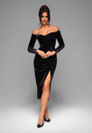 Evening dress LA-OM-DLR001 - black