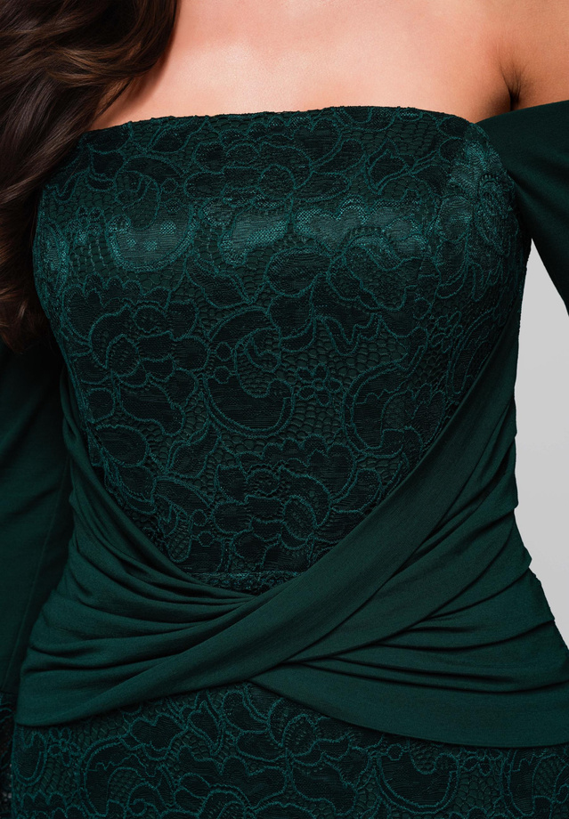 Evening dress LA-OM-DLR243 - bottle green