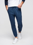 CARROT men's structured knit sweatpants - dark blue V5 OM-PASK-0143