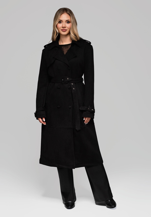 Women's trench coat LARICA OW-COLC-0107 v1 - black