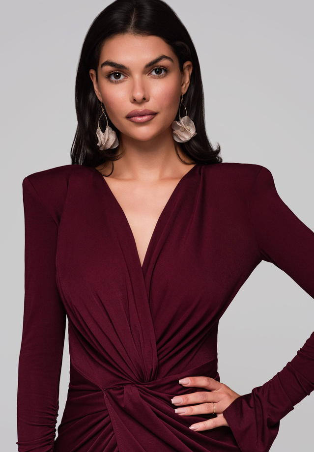 Sukienka wieczorowa LA-OM-DLR185 - burgundy