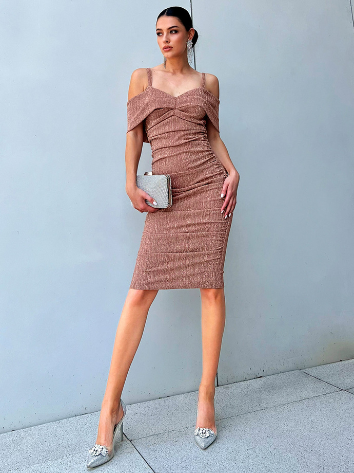 GEORGINIA midi dress DLR148 - gold