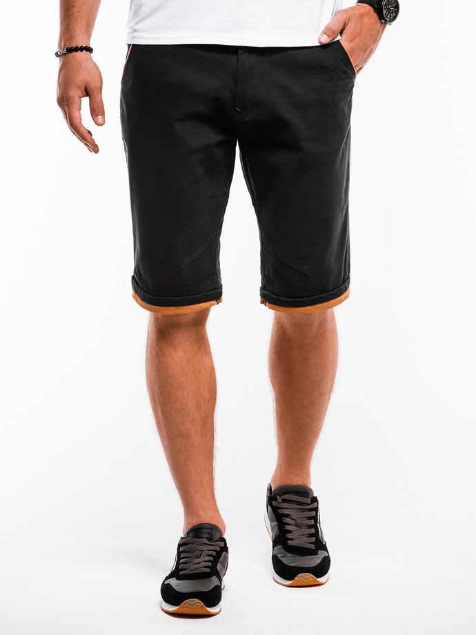 Men's chino shorts - black W150