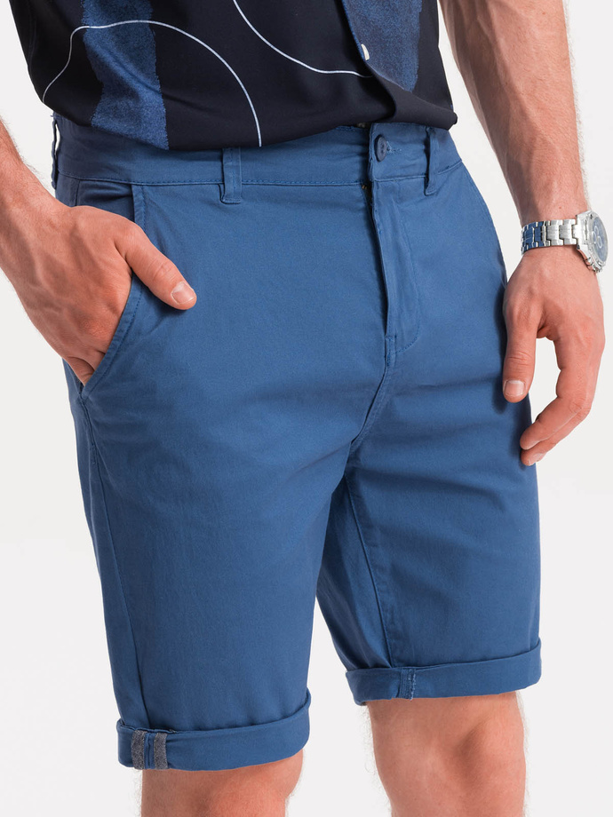 Men's chino shorts - blue V13 W243