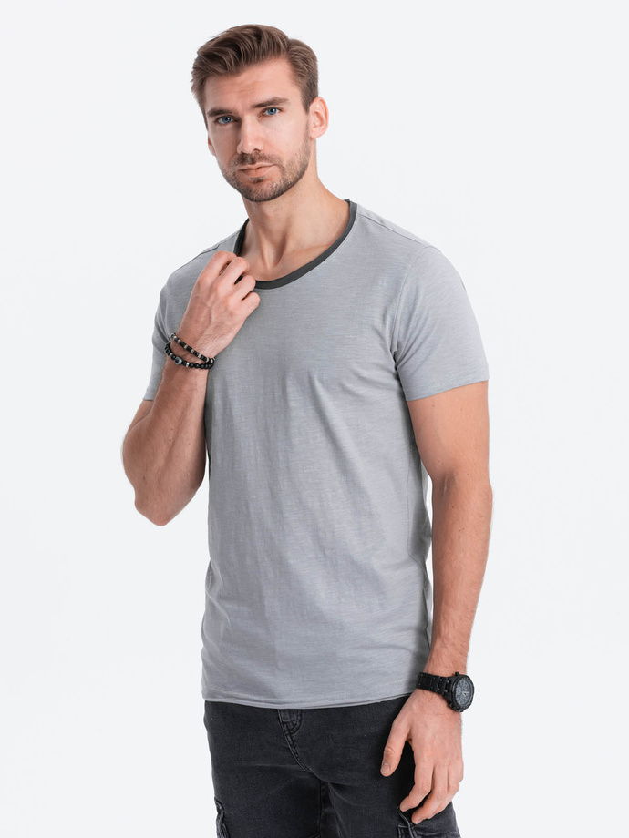 Men's plain t-shirt - grey S1385