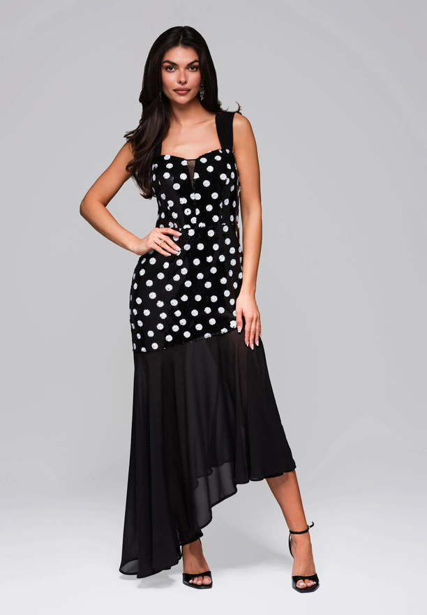 Evening dress LA-OM-DLR245 - black