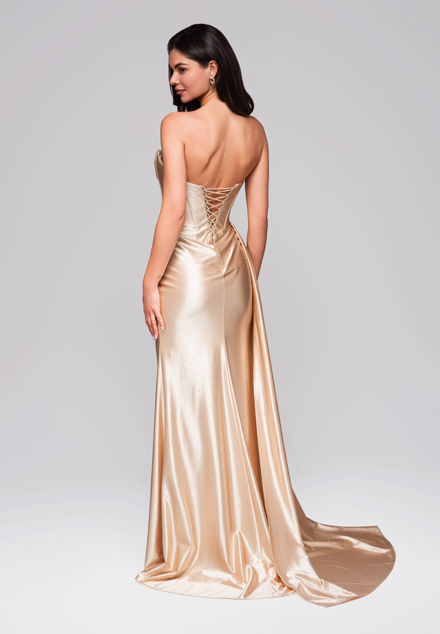 Evening dress LA-OM-DLR258 - gold