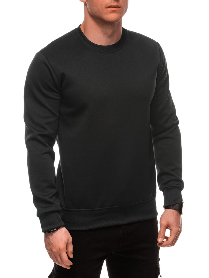 Bluza męska bez kaptura B1710 - czarny