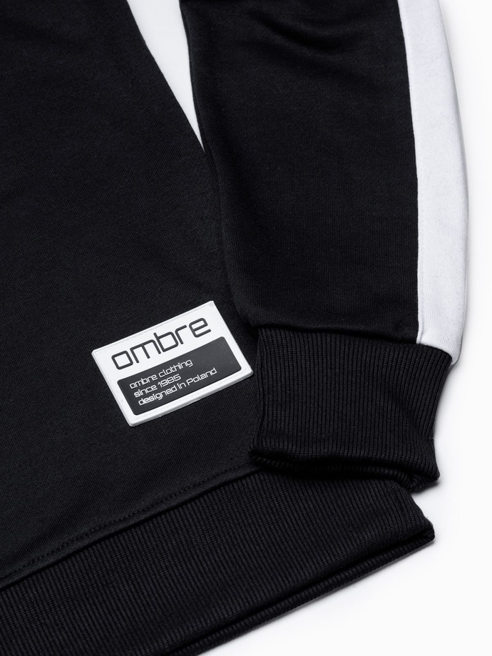 Men's hoodless sweatshirt OM-SSNZ-22FW-010 - V4 black