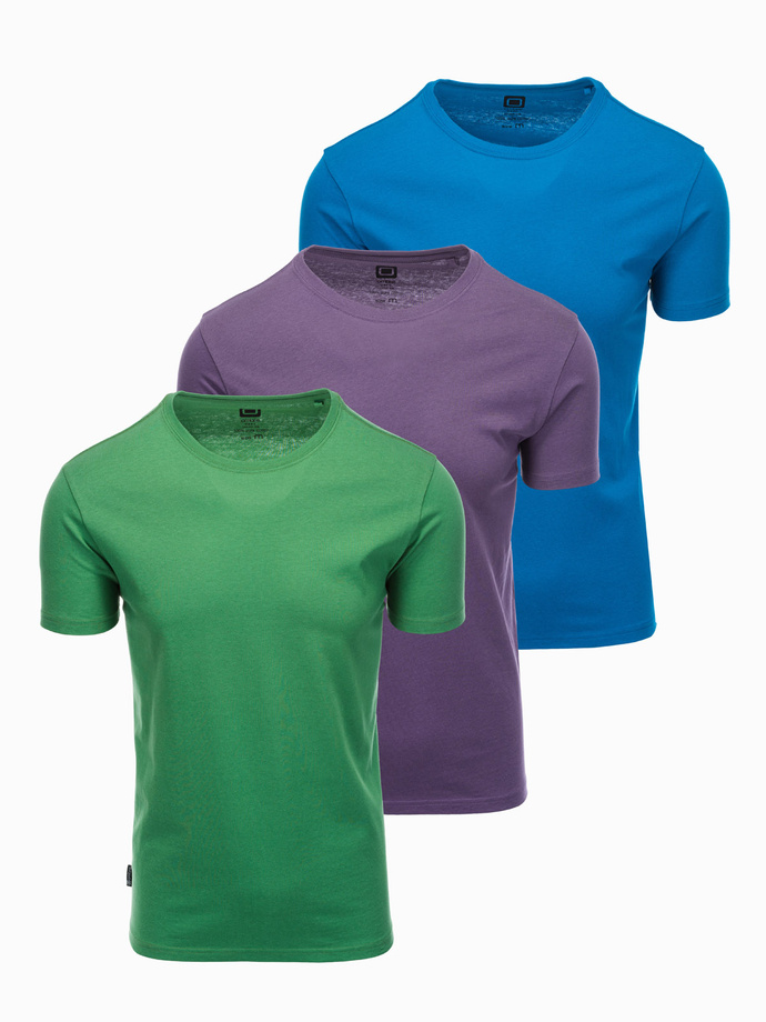 BASIC 3-pack cotton t-shirt set - mix V17 Z30