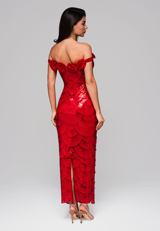 Evening dress LA-OM-DLR238 red